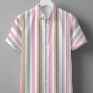 Men's Summer Digital Print Short Sleeve Shirt
