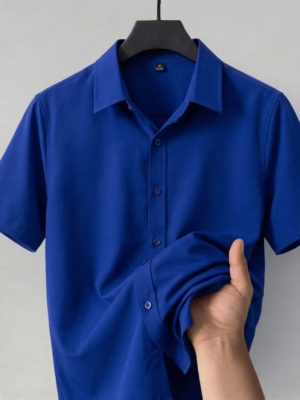 Men's Ice Silk Stretch Short Sleeve Shirt