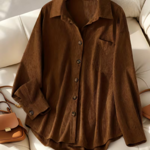 Wonmen's Corduroy Ribbed Casual Jacket