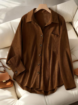 Wonmen's Corduroy Ribbed Casual Jacket