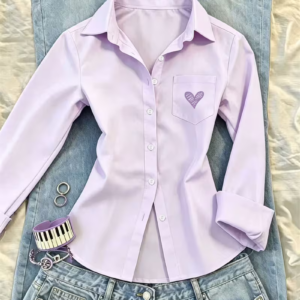 Women's Loose Fit Long Sleeve Casual Shirt