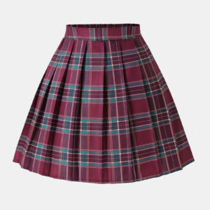 Girls' Plaid Pleated Sporty Skirt
