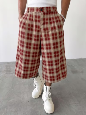 Men's Light Business Vintage Style Cropped Pants