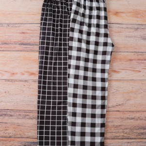 2Pcs Men’s Plaid Pattern Sleepwear