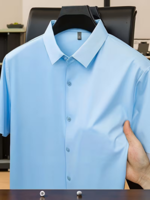 Men's Formal Solid Color Dress Shirt